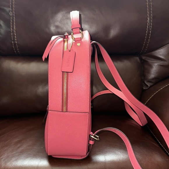 SOLD🔥🔥🔥NEW Coach Watermelon Pink Leather Jordyn Backpack - Picture 2 of 12